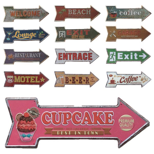iron retro metal arrow hanging tin sign decor leading direction signs popular cafe family bar party vintage plate decoration
iron retro metal arrow hanging tin sign decor leading direction signs popular cafe family bar party vintage plate decoration