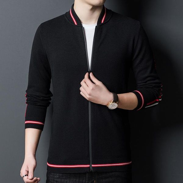 men's sweaters grade designer cardigan fashion knit luxury autum zipper striped sweater mens casual coats jacket men clothing, White;black
men's sweaters grade designer cardigan fashion knit luxury autum zipper striped sweater mens casual coats jacket men clothing, White;black