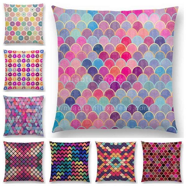 lovely geometric pattern cushion cover pastel triangles diamond colorful flowers dots stars rainbow wave sofa throw pillow case cushion/deco
lovely geometric pattern cushion cover pastel triangles diamond colorful flowers dots stars rainbow wave sofa throw pillow case cushion/deco