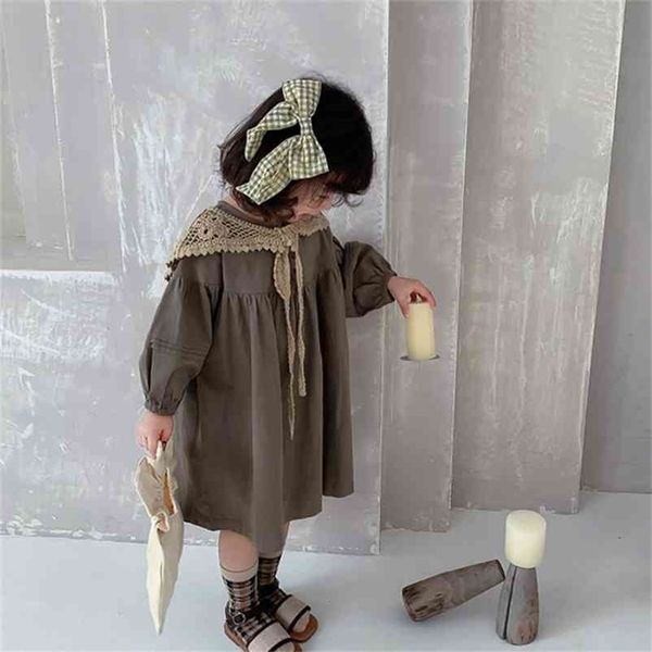 spring arrival girls long sleeve princess dress kids korean design cotton with collar children clothes 210528, Red;yellow
spring arrival girls long sleeve princess dress kids korean design cotton with collar children clothes 210528, Red;yellow