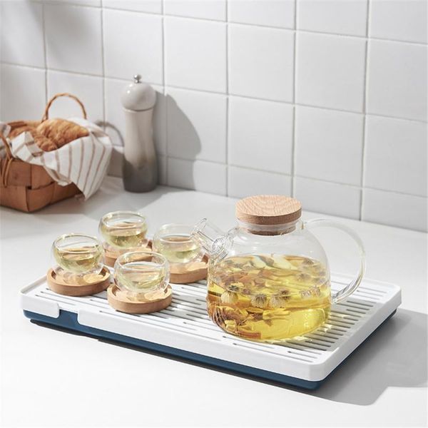 simple kitchen double-layer drain tray household rectangular cup plastic tea bathroom rack storage & organization
simple kitchen double-layer drain tray household rectangular cup plastic tea bathroom rack storage & organization