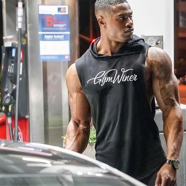 brand clothing bodybuilding hoodie mens shirt fitness men tank muscle vest stringer undershirt hooded tanktop, White;black
brand clothing bodybuilding hoodie mens shirt fitness men tank muscle vest stringer undershirt hooded tanktop, White;black