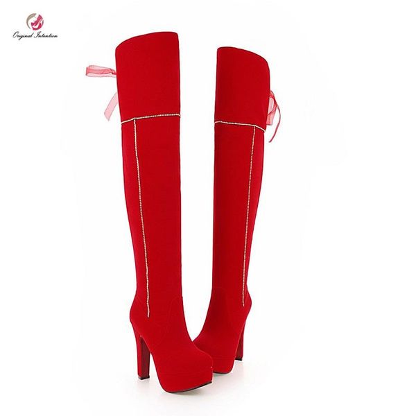 boots original intention winter over-the-knee woman round toe thin heels bow knot fashion sewing shoes plus size, Black
boots original intention winter over-the-knee woman round toe thin heels bow knot fashion sewing shoes plus size, Black