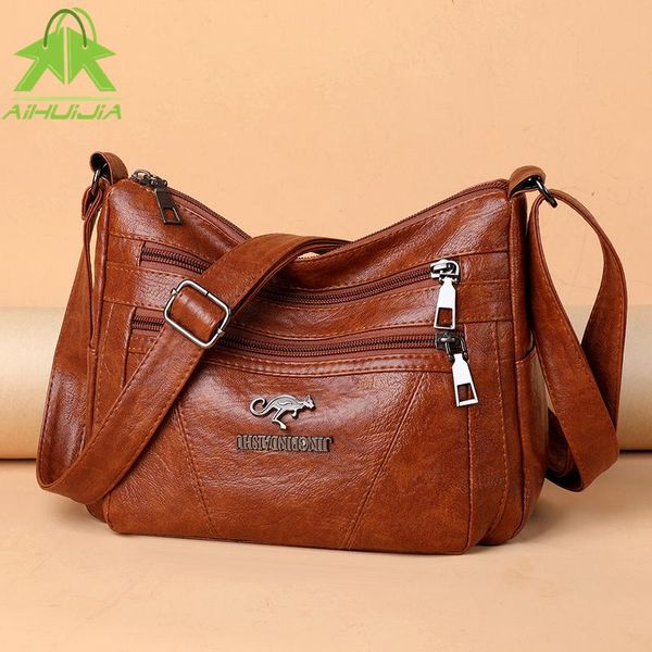 evening bags women soft pu leather shoulder casual capacity crossbody bag 2021 luxury designer handbag and purse