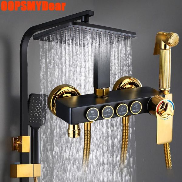 thermostatic shower system bathroom smart digital set wall mount cold mixer bath faucet spa rainfall square head tap sets
thermostatic shower system bathroom smart digital set wall mount cold mixer bath faucet spa rainfall square head tap sets