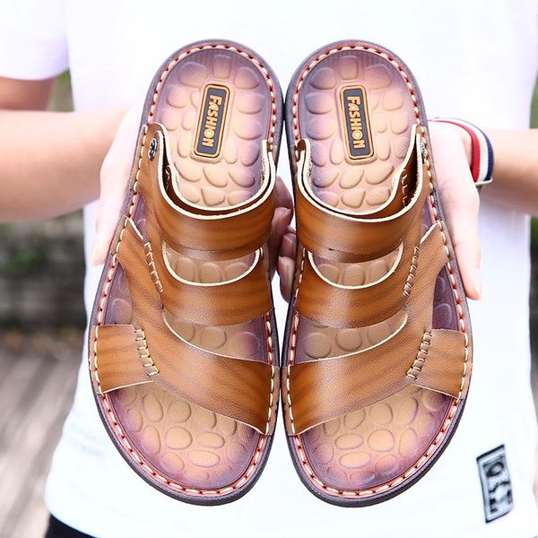 sandals 2021 beach shoes men's trend outdoor casual non-slip summer 100% microfiber leather, Black
sandals 2021 beach shoes men's trend outdoor casual non-slip summer 100% microfiber leather, Black