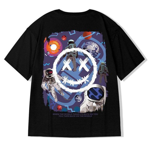 men's t-shirts in the summer big with short sleeves hip hop t-shirt loose coat man, White;black
men's t-shirts in the summer big with short sleeves hip hop t-shirt loose coat man, White;black