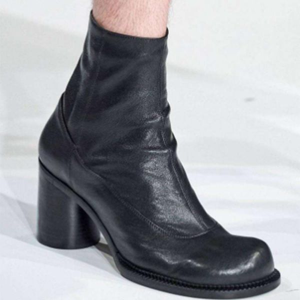 boots autumn round toe ankle for women high heels thick bottom botines mujer winter shoes botas de 2021, Black
boots autumn round toe ankle for women high heels thick bottom botines mujer winter shoes botas de 2021, Black