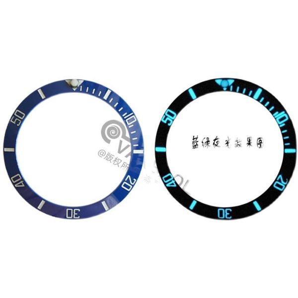 light beads watch ceramic ring sub water ghost strong luminous blue and green scale