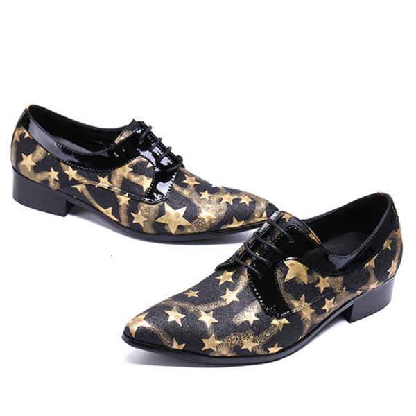 arrival genuine toe sliding gold stars tip men's shoes wedding party size 46, Black
arrival genuine toe sliding gold stars tip men's shoes wedding party size 46, Black