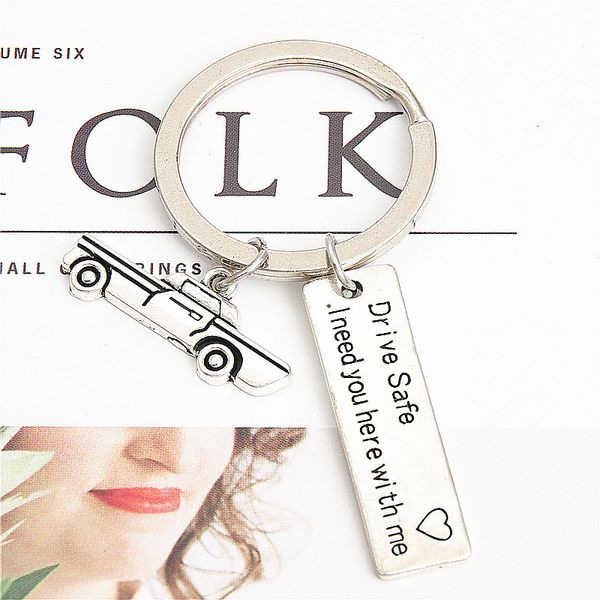engraved keychains ride safe i need you here with me pendant key ring car key chain couple family jewelry e2186, Silver
engraved keychains ride safe i need you here with me pendant key ring car key chain couple family jewelry e2186, Silver