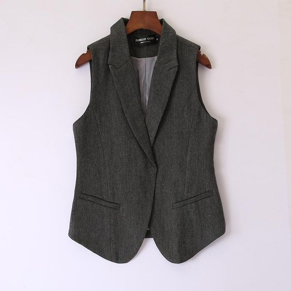 women's vests 2021 spring autumn plus size fashion designer women suit waistcoat turn down collar vest sleeveless slim woolen 4xl jc434, Black;white
women's vests 2021 spring autumn plus size fashion designer women suit waistcoat turn down collar vest sleeveless slim woolen 4xl jc434, Black;white