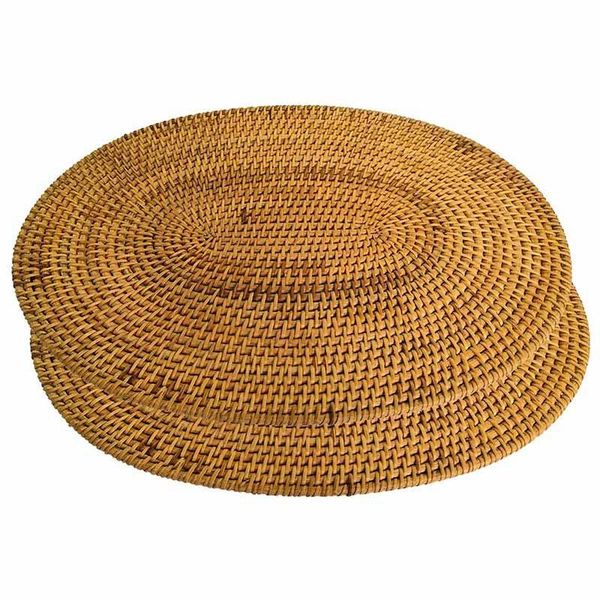 mats & pads 2pc oval rattan placemat natural hand-made heat-resistant (oval 15.7 x 11.8 inches)
mats & pads 2pc oval rattan placemat natural hand-made heat-resistant (oval 15.7 x 11.8 inches)
