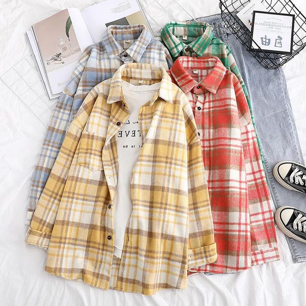 women's blouses & shirts women plaid blouse batwing long sleeve casual pocket shirt female turn down collar loose office wear tunic ou, White
women's blouses & shirts women plaid blouse batwing long sleeve casual pocket shirt female turn down collar loose office wear tunic ou, White