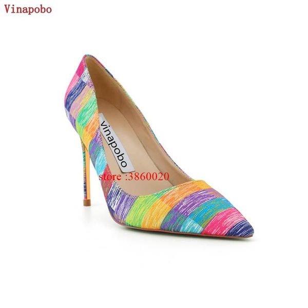 dress shoes classics high heels women rainbow print arrival concise sequined cloth shallow pumps pointed toe fashion, Black
dress shoes classics high heels women rainbow print arrival concise sequined cloth shallow pumps pointed toe fashion, Black