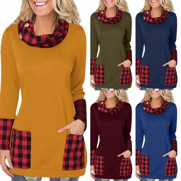 casual dresses 2021 autumn and winter dress plaid stitching long-sleeved european american plus size for women, Black;gray
casual dresses 2021 autumn and winter dress plaid stitching long-sleeved european american plus size for women, Black;gray