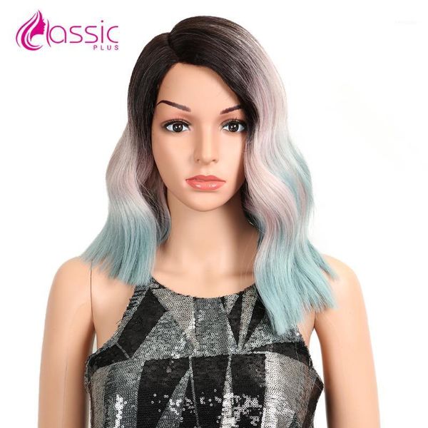 classic plus15inch short body wave heat resistant wigs 130% density synthetic lace front wig middle part glueless for women1, Black
classic plus15inch short body wave heat resistant wigs 130% density synthetic lace front wig middle part glueless for women1, Black