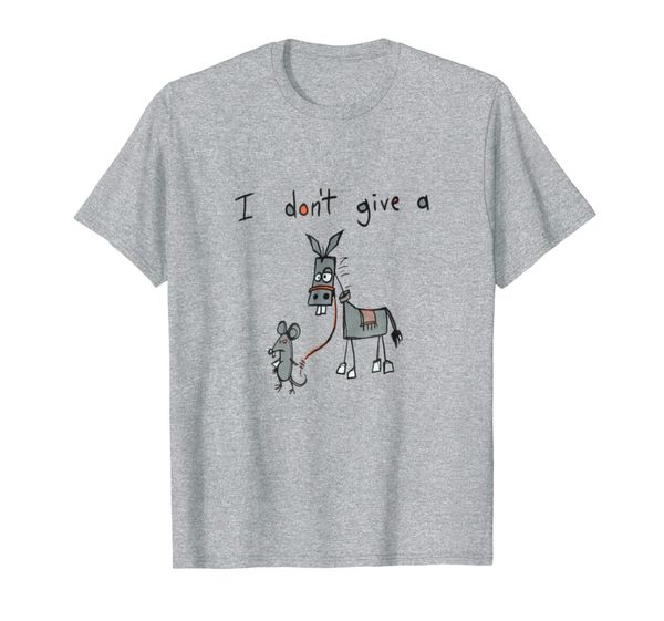 i don't give a rat's donkey t shirt, White;black
