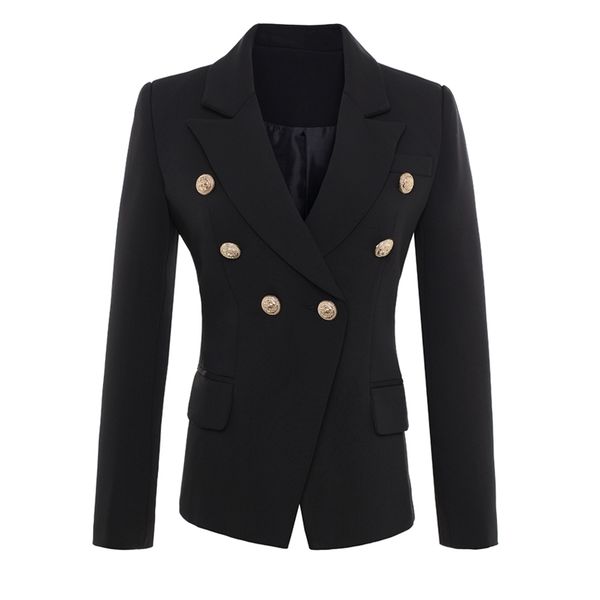 fashion runway star style jacket women's gold buttons double breasted blazer outerwears-5xl 210915, White;black
fashion runway star style jacket women's gold buttons double breasted blazer outerwears-5xl 210915, White;black