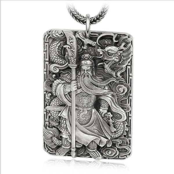 65cm 100% real pure 925 sterling silver necklace 2.8mm chain men and women gift thai long guanyu pendant chains
65cm 100% real pure 925 sterling silver necklace 2.8mm chain men and women gift thai long guanyu pendant chains