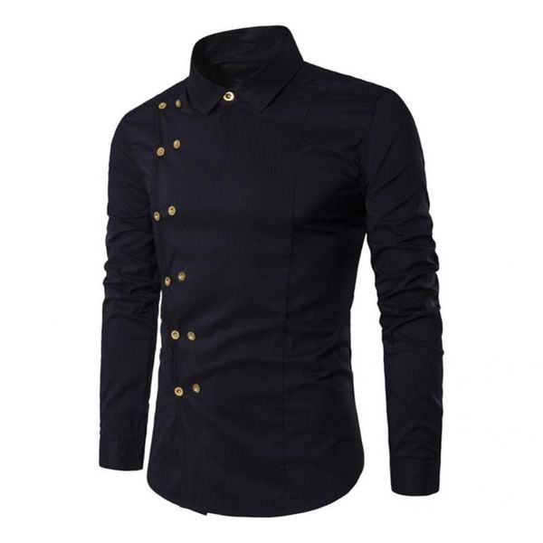 men's casual shirts autumn shirt long sleeve t-shirt double-breasted smooth great gentle, White;black
men's casual shirts autumn shirt long sleeve t-shirt double-breasted smooth great gentle, White;black