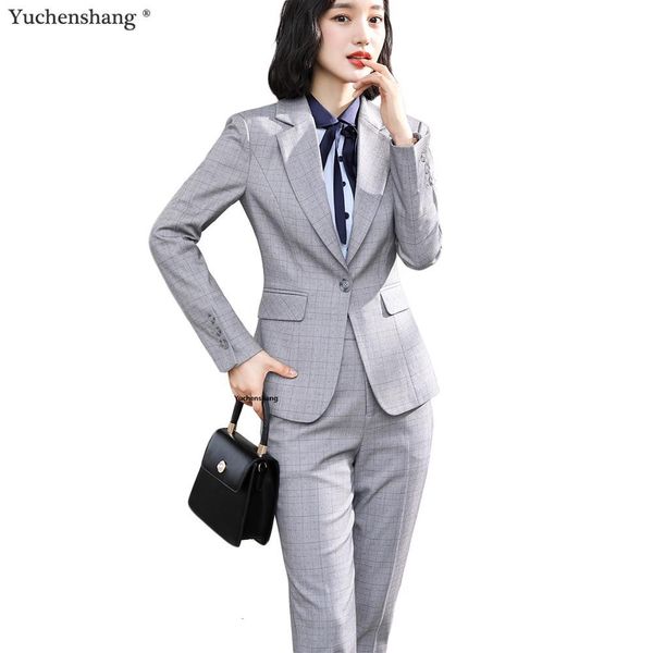 women's suits & blazers women pant suit apricot gray blue plaid business interview work wear set long sleeve blazer coat and 2 piece r3, White;black
women's suits & blazers women pant suit apricot gray blue plaid business interview work wear set long sleeve blazer coat and 2 piece r3, White;black