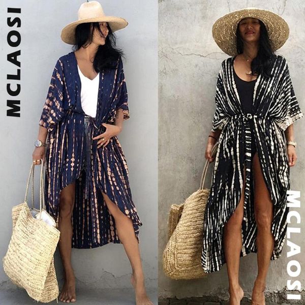 women's swimwear mclaosi rayon striped tie-dye cardigan beach wear bikini cover up blouse swimsuit sun protection clothing holiday skir, White;black
women's swimwear mclaosi rayon striped tie-dye cardigan beach wear bikini cover up blouse swimsuit sun protection clothing holiday skir, White;black