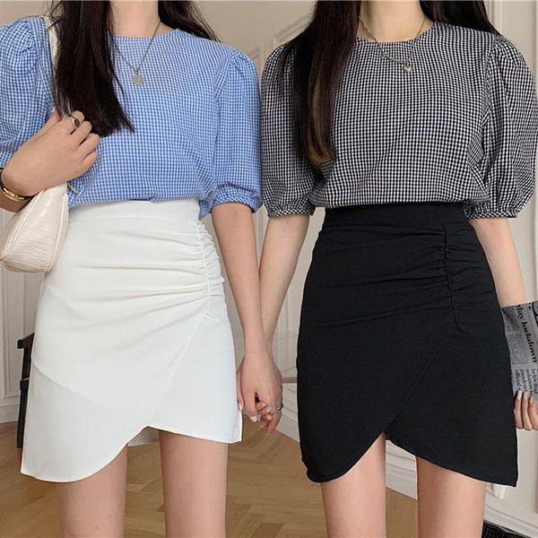 skirts summer 2021 short skirt high waist solid color small all-match half-length a-line, Black
skirts summer 2021 short skirt high waist solid color small all-match half-length a-line, Black