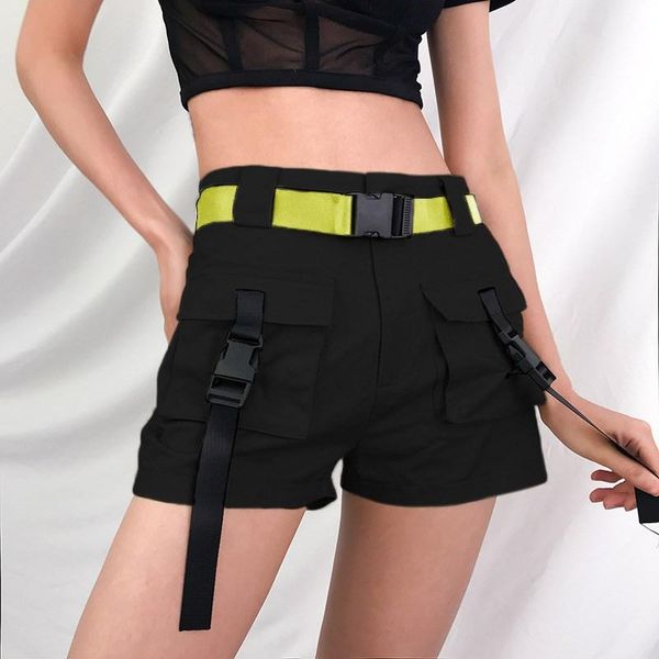women's shorts 2021 woman khaki black high waist pockets summer elegant short pants fashion harajuku casual, White;black
women's shorts 2021 woman khaki black high waist pockets summer elegant short pants fashion harajuku casual, White;black