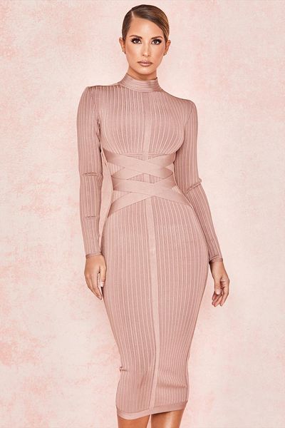 bodycon rayon women dresses turtleneck long sleeve lace up bandage ribbed knee length vestidos, Black;gray
bodycon rayon women dresses turtleneck long sleeve lace up bandage ribbed knee length vestidos, Black;gray
