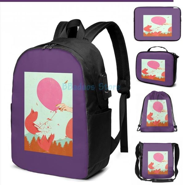 funny graphic print balloon usb charge backpack men school bags women bag travel laptop
funny graphic print balloon usb charge backpack men school bags women bag travel laptop