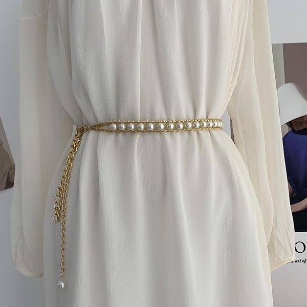 belts fashion pearl belt decorative dress sweater korea simple four seasons all-match beaded ladies waist chain, Black;brown
belts fashion pearl belt decorative dress sweater korea simple four seasons all-match beaded ladies waist chain, Black;brown