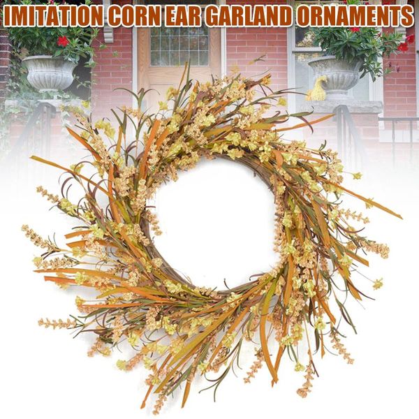 20in fall wreath front door grain harvest gold wheats ears circle garland autumn for hug decorative flowers & wreaths
20in fall wreath front door grain harvest gold wheats ears circle garland autumn for hug decorative flowers & wreaths