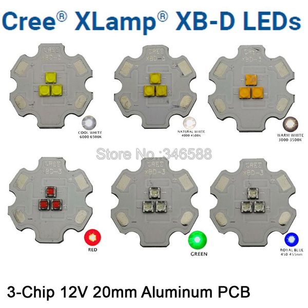 light beads 2pcs cree xbd xb-d 3leds 3chips led lighting emitter cool white / warm neutral red green royal blue colors
light beads 2pcs cree xbd xb-d 3leds 3chips led lighting emitter cool white / warm neutral red green royal blue colors