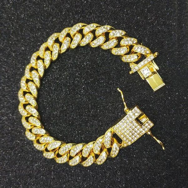 charm bracelets hip hop men cuban link chain bracelet shiny rhinestone inlaid bangle jewelry fashion for male's street gift, Golden;silver
charm bracelets hip hop men cuban link chain bracelet shiny rhinestone inlaid bangle jewelry fashion for male's street gift, Golden;silver