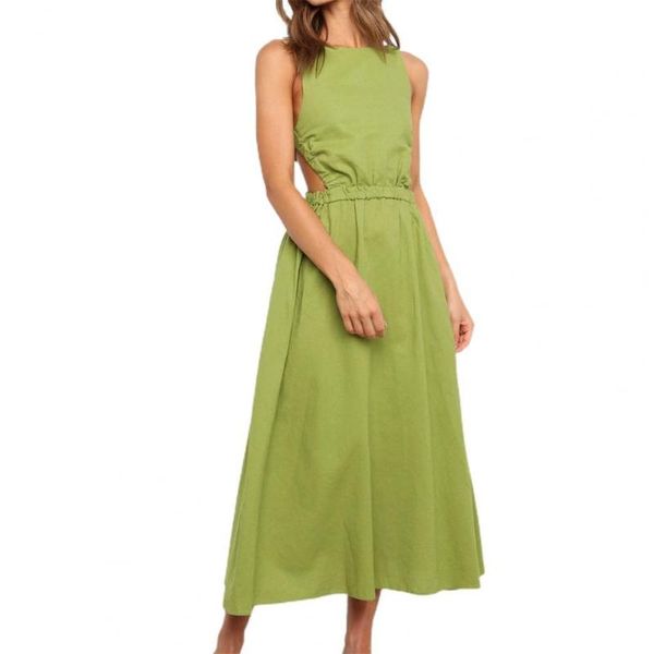 women's swimwear women summer solid color a-line dress hollow out design o-neck sleeveless backless mid waist slim pullovers, White;black
women's swimwear women summer solid color a-line dress hollow out design o-neck sleeveless backless mid waist slim pullovers, White;black