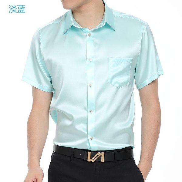 plus - size the 2021 silk pocket pure shirt mens short sleeved summer male slim high-end business men's casual shirts, White;black
plus - size the 2021 silk pocket pure shirt mens short sleeved summer male slim high-end business men's casual shirts, White;black