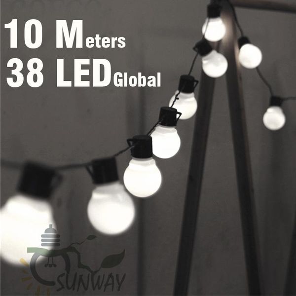strings 10m led string lights with 38pcs g50 white globe for indoor outdoor garden party patio decoration and connectable plug included
strings 10m led string lights with 38pcs g50 white globe for indoor outdoor garden party patio decoration and connectable plug included