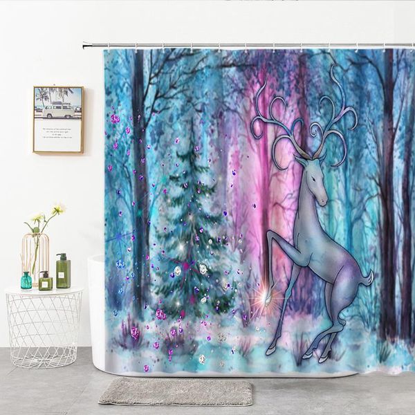 printing dream forest animal elk sika deer hand painted illustration shower curtain polyester bath screen home decor curtains
printing dream forest animal elk sika deer hand painted illustration shower curtain polyester bath screen home decor curtains