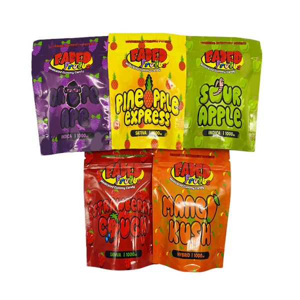 faded fruits packaging bags sativa 1000mg package gummies california gummy candy sour apple pineapple grope ape mylar plastic bag
faded fruits packaging bags sativa 1000mg package gummies california gummy candy sour apple pineapple grope ape mylar plastic bag