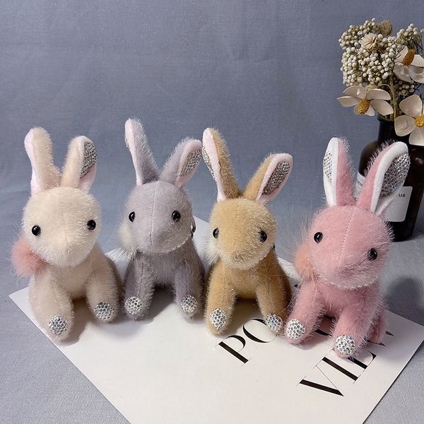 cartoon cute mink rabbit keychain japanese and korean diamond plush doll creative bag small pendant, Silver
cartoon cute mink rabbit keychain japanese and korean diamond plush doll creative bag small pendant, Silver