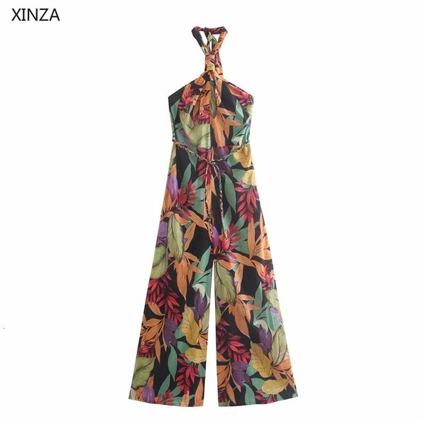 women's jumpsuits & rompers women summer flowers print long jumpsuit vintage sleeveless tied halter romper woman backless wi, Black;white
women's jumpsuits & rompers women summer flowers print long jumpsuit vintage sleeveless tied halter romper woman backless wi, Black;white