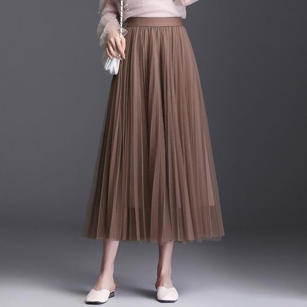 skirts sherhure 2021 women spring mesh high waist elegant pure color long skirt faldas jupe femme a-line saia, Black
skirts sherhure 2021 women spring mesh high waist elegant pure color long skirt faldas jupe femme a-line saia, Black