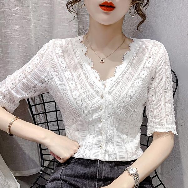 women's blouses & shirts real s summer korean v-neck lace-up niche sweet bubble sleeve shirt french short-sleeved, White
women's blouses & shirts real s summer korean v-neck lace-up niche sweet bubble sleeve shirt french short-sleeved, White