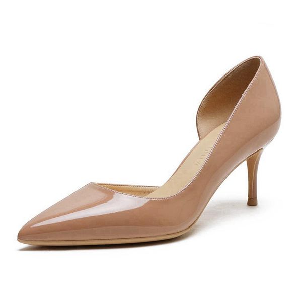 dress shoes spring autumn casual stilettos 6cm thin heels wedding woman pointed toe ol work patent leather pumps for women m0038, Black
dress shoes spring autumn casual stilettos 6cm thin heels wedding woman pointed toe ol work patent leather pumps for women m0038, Black