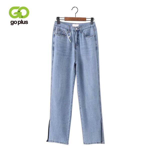 women's jeans goplus high waist womens plus size large wide leg denim pants split grande taille femme vaqueros mujer c9542, Blue
women's jeans goplus high waist womens plus size large wide leg denim pants split grande taille femme vaqueros mujer c9542, Blue