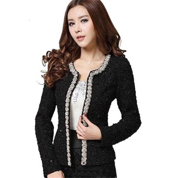 women's jackets fashion-new women autumn-winter coat short design elegant beaded diamond slim long sleeve plus size small outerwea, Black;brown
women's jackets fashion-new women autumn-winter coat short design elegant beaded diamond slim long sleeve plus size small outerwea, Black;brown