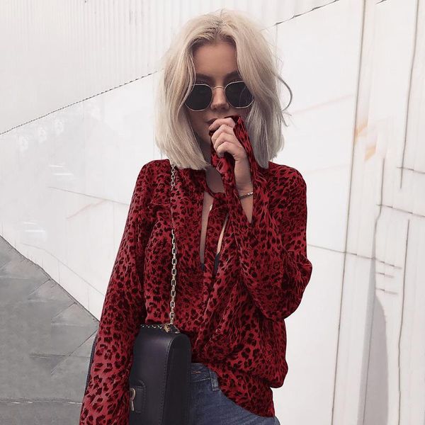 women's blouses & shirts women ladies leopard print blouse loose long sleeve v-neck female fashion clothing@37, White
women's blouses & shirts women ladies leopard print blouse loose long sleeve v-neck female fashion clothing@37, White