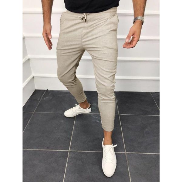 men's pants summer selling fashion tie up solid color jogger slim casual men joggers sweatpants, Black
men's pants summer selling fashion tie up solid color jogger slim casual men joggers sweatpants, Black