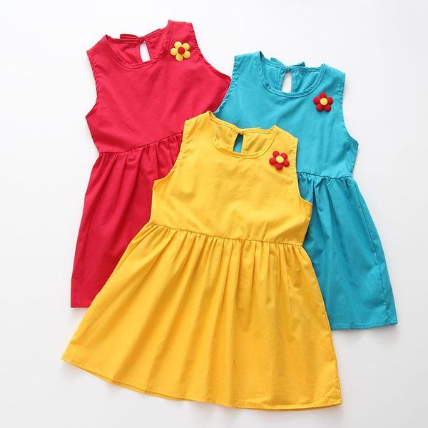 girl's dresses 3 4 5 6 summer girl dress sleeveless toddler appliques infantile flower korean casual pleated fashion party baby clothes, Red;yellow
girl's dresses 3 4 5 6 summer girl dress sleeveless toddler appliques infantile flower korean casual pleated fashion party baby clothes, Red;yellow
